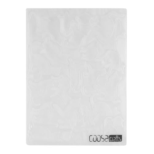 Vaessen Creative Prägeschablone Katzen 14,6 x 10,7 cm – Embossing Folder für Karten Basteln, Scrapbooking, Journaling – Wiederverwendbar, Präzise Ergebnisse, Für Stanzmaschinen von Vaessen Creative