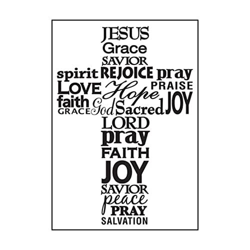 Vaessen Creative Prägeschablone Kreuz 14,6 x 10,7 cm – Embossing Folder für Karten Basteln, Scrapbooking, Journaling – Wiederverwendbar, Präzise Ergebnisse, Für Stanzmaschinen von Vaessen Creative