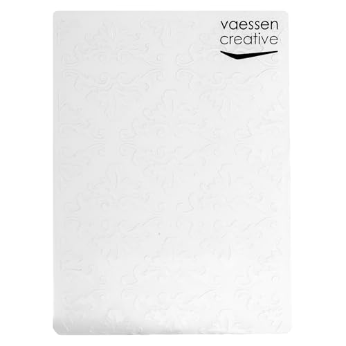 Vaessen Creative Prägeschablone Lilie Hintergrund 10,6 x 15 cm – Embossing Folder für Karten Basteln, Scrapbooking, Journaling – Wiederverwendbar, Präzise Ergebnisse, Für Stanzmaschinen von Vaessen Creative