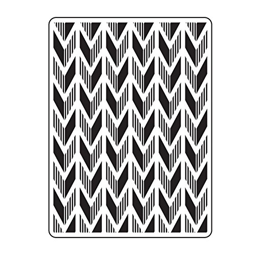 Vaessen Creative Prägeschablone Pfeil 14,6 x 10,7 cm – Embossing Folder für Karten Basteln, Scrapbooking, Journaling – Wiederverwendbar, Präzise Ergebnisse, Für Stanzmaschinen von Vaessen Creative