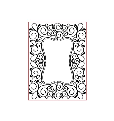 Vaessen Creative Prägeschablone Schnörkel 14,6 x 10,7 cm – Embossing Folder für Karten Basteln, Scrapbooking, Journaling – Wiederverwendbar, Präzise Ergebnisse, Für Stanzmaschinen von Vaessen Creative
