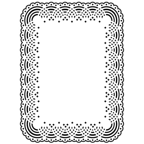 Vaessen Creative Prägeschablone Spitzenkleid 14,6 x 10,7 cm – Embossing Folder für Karten Basteln, Scrapbooking, Journaling – Wiederverwendbar, Präzise Ergebnisse, Für Stanzmaschinen von Vaessen Creative