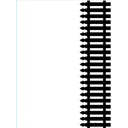 Vaessen Creative Prägeschablone Staketenzaun 14,6 x 10,7 cm – Embossing Folder für Karten Basteln, Scrapbooking, Journaling – Wiederverwendbar, Präzise Ergebnisse, Für Stanzmaschinen von Vaessen Creative