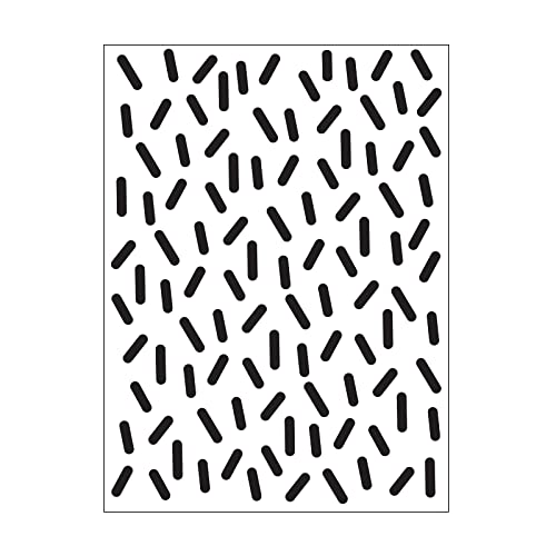 Vaessen Creative Prägeschablone Streusel 14,6 x 10,7 cm – Embossing Folder für Karten Basteln, Scrapbooking, Journaling – Wiederverwendbar, Präzise Ergebnisse, Für Stanzmaschinen von Vaessen Creative