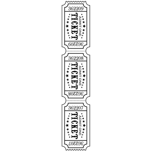 Vaessen Creative Prägeschablone Tickets 30,5 x 6,5 cm – Embossing Folder für Karten Basteln, Scrapbooking, Journaling – Wiederverwendbar, Präzise Ergebnisse, Für Stanzmaschinen von Vaessen Creative