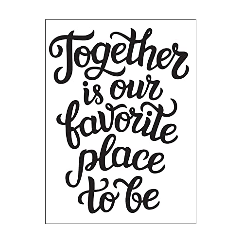 Vaessen Creative Prägeschablone Together 14,6 x 10,7 cm – Embossing Folder für Karten Basteln, Scrapbooking, Journaling – Wiederverwendbar, Präzise Ergebnisse, Für Stanzmaschinen von Vaessen Creative