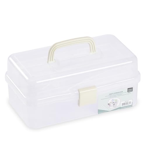 Vaessen Creative Staubox, Aufbewahrungsbox, Sortierbox, Ordnungssystem, Transparent für Bastelutensilien, Bastelwerkzeuge Aufbewahrung Schmuck Und Spielzeug, 31 x 17 x 15 cm Vaessen Creative Staubox, Aufbewahrungsbox, Sortierbox, Ordnungssystem, Transparent für Bastelutensilien, Bastelwerkzeuge Aufbewahrung Schmuck Und Spielzeug, 31 x 17 x 15 cm von Vaessen Creative
