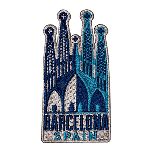 Vagabond Heart Barcelona Spanien Reise Patch – Sagrada Familia von Antoni Gaudi / Tolles Souvenir für Rucksäcke und Gepäck / Rucksackreisen und Reiseabzeichen von Vagabond Heart