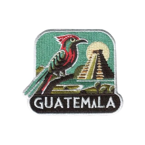 Vagabond Heart Guatemala Aufnäher zum Aufbügeln – Guatemala Quetzal Souvenir – Guatemala Tempel und Ruinen Geschenk Vagabond Heart Guatemala Aufnäher zum Aufbügeln – Guatemala Quetzal Souvenir – Guatemala Tempel und Ruinen Geschenk von Vagabond Heart