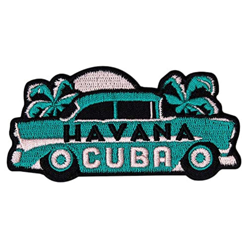 Vagabond Heart Havana Cuba Travel Patch - 56 Chevy / Tolles Souvenir für Rucksäcke und Gepäck / Rucksackreisen und Reiseabzeichen von Vagabond Heart
