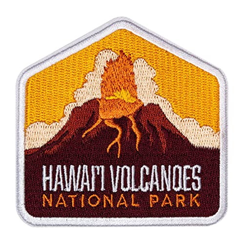Vagabond Heart Hawaii Volcanoes National Park Patch – Hawaii Vulkane Souvenir – Aufbügler Reise Badge von Vagabond Heart