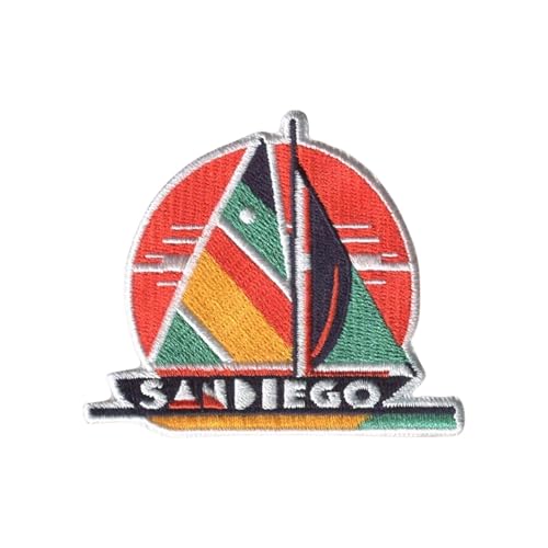 Vagabond Heart San Diego California Aufnäher zum Aufbügeln – San Diego Souvenir – San Diego CA Patch – Segelboote bei Sonnenuntergang Geschenk Vagabond Heart San Diego California Aufnäher zum Aufbügeln – San Diego Souvenir – San Diego CA Patch – Segelboote bei Sonnenuntergang Geschenk von Vagabond Heart