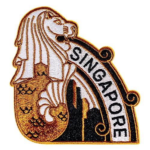 Vagabond Heart Singapur-Aufnäher – Merlion-Statue, zum Aufbügeln, Reise-Abzeichen – Singapur-Souvenir Vagabond Heart Singapur-Aufnäher – Merlion-Statue, zum Aufbügeln, Reise-Abzeichen – Singapur-Souvenir von Vagabond Heart