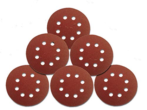 200x Schleifscheiben Schleifpapier 125mm P24 8 Loch Klett von Vago-Tools