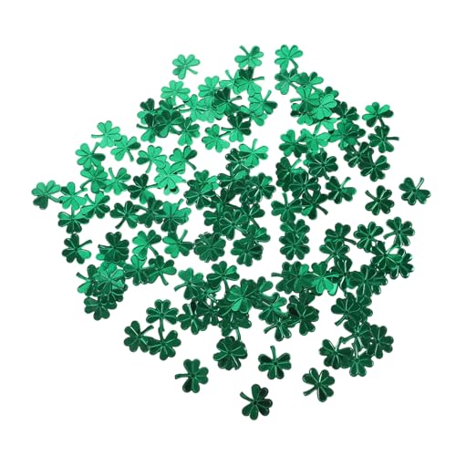 Vaguelly 1 Lucky Grass Pailletten st patricks day tischdekoration st patricks day dekorationen aus party decoration party dekoration Kleeblatt streut Konfetti Festival Konfetti PVC Green von Vaguelly