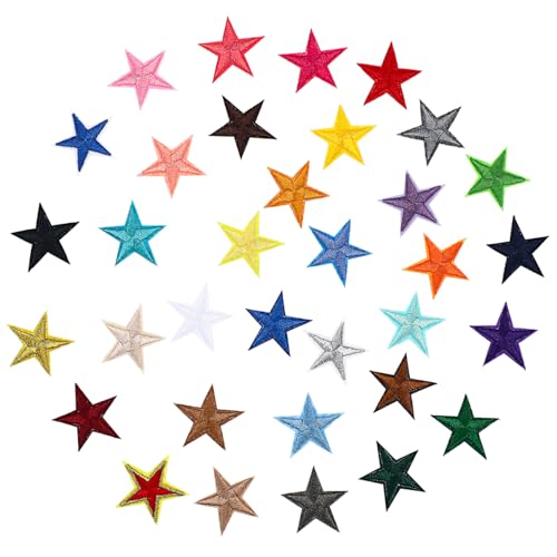 Vaguelly 1 Packung Aufnäher zum Aufbügeln Fünfzack Sterne Stickereipatches für Kleidung Taschen und Bastelprojekte Farben Langlebig und Vielseitig Einsetzbar Vaguelly 1 Packung Aufnäher zum Aufbügeln Fünfzack Sterne Stickereipatches für Kleidung Taschen und Bastelprojekte Farben Langlebig und Vielseitig Einsetzbar von Vaguelly