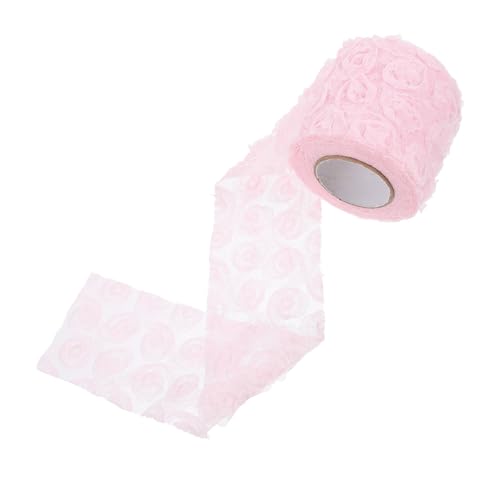 Vaguelly 1 Rolle Blumenstickerei Netzstoff Yards Dreidimensionales Farbenfrohes Design für Diy Bastelprojekte Hochzeits und Partydekorationen Leicht und Vielseitig von Vaguelly