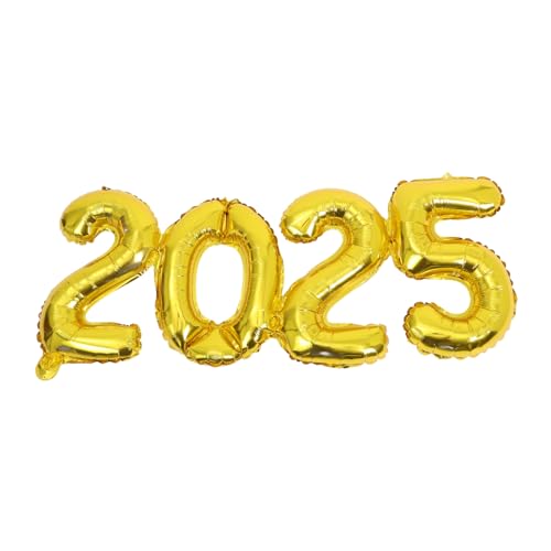 Vaguelly 1 Satz 2025 Zahlenballon Folienballons für das neue Jahr Die Riese Helium Grad Ballon luftballons Partydekoration Ballondekorationen Ballon 2025 Aluminiumfolie Golden Vaguelly 1 Satz 2025 Zahlenballon Folienballons für das neue Jahr Die Riese Helium Grad Ballon luftballons Partydekoration Ballondekorationen Ballon 2025 Aluminiumfolie Golden von Vaguelly