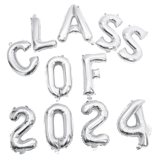 Vaguelly 1 Satz Abschluss Luftballons Set Party Deko mit Aluminium Ballons für Graduierung Kreative Atmosphärengestaltung Einfach Aufzubauen für und Außendekorationen von Vaguelly