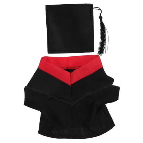 Vaguelly 1 Satz Abschlussanzugsspielzeug Puppenmütze Kleidung Kleiden Zubehör Hüte Kindergartenabschluss Kleidung Für Puppen Plüsch Puppe Abschluss Hut Kleidung Abschluss Ihr Black Stoff von Vaguelly
