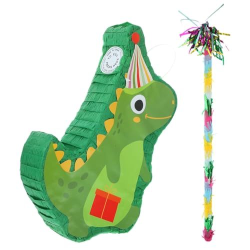 Vaguelly 1 Satz Dinosaurier Pinata Dinosaurier Geburtstagsdeko mit Schläger für Partys und Fotorequisiten Wiederverwendbar und Sicher Vaguelly 1 Satz Dinosaurier Pinata Dinosaurier Geburtstagsdeko mit Schläger für Partys und Fotorequisiten Wiederverwendbar und Sicher von Vaguelly