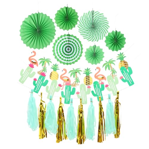 Vaguelly 1 Satz Hawaiian Party Dekoration Flamingo Ananas Hängende Papierornamente für Tropische Feiern für Hochzeiten Geburtstagsfeiern und Fotoshootings von Vaguelly
