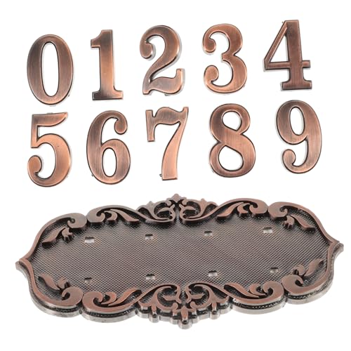 Vaguelly 1 Satz Vintage Türnummernschild Langlebigem Material Antikes Design für Wohn und Geschäftsgebäude Enthalten Rustikale Hausnummernschilder für Eingänge von Vaguelly