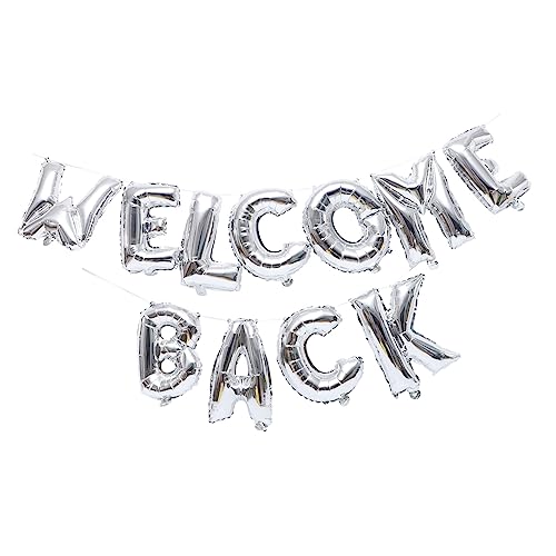 Vaguelly 1 Satz Willkommen Zurück Luftballons Kreative Folienballons für Schulfeiern Dekoration für Klassenzimmer und Heimkehrpartys für Ersten Schultag und Familientreffen von Vaguelly