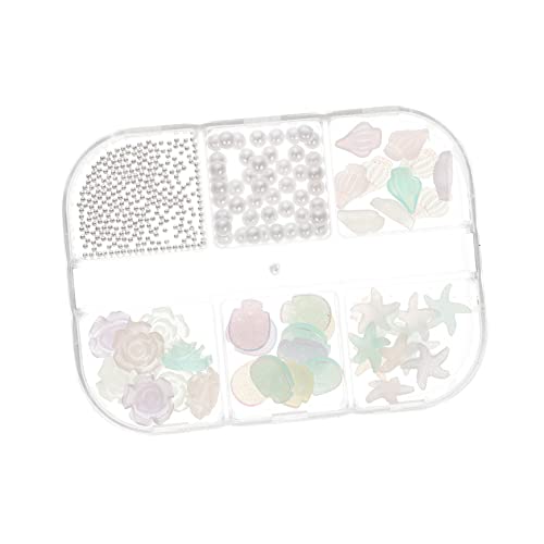 Vaguelly 1 Schachtel Nail Art Nachtleuchtende Camellia Blütenornamente Diy Maniküre Dekoration für Kreative Bastelarbeiten und Nagelkunst von Vaguelly