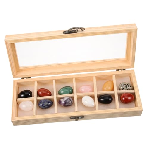 Vaguelly Edle Kristallstatuen 12er Set Osterdeko Mit Holzbox Ostern von Vaguelly