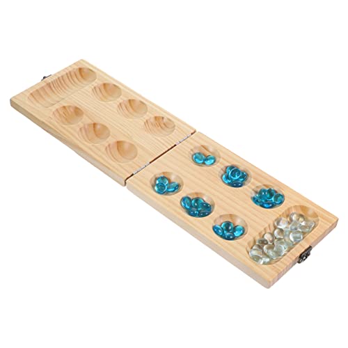 Vaguelly 1 Set Faltbares Edelstein Schachspielzeug Familienspiele Für Und Erwachsene Faltbares Mancala Brett Brettspiel Aus Holzperlen Holz Mancala Mancala Schach Mancala Spiel von Vaguelly