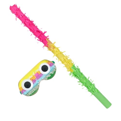 Vaguelly 1 Set Pinatas Sticks Für Geburtstag Party Papier Kunststoff Pinata Stick Glücklich von Vaguelly