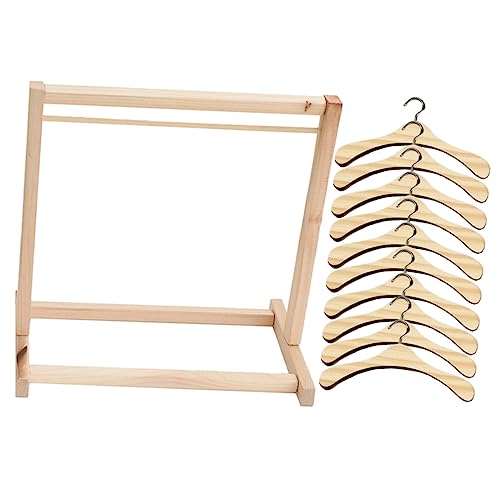 Vaguelly 1 Set Puppe Holz Kleiderbügel Puppe Kleid Rack Miniatur Puppen Kleidung Mädchen Kleiderbügel Nette Puppe Metall Vaguelly 1 Set Puppe Holz Kleiderbügel Puppe Kleid Rack Miniatur Puppen Kleidung Mädchen Kleiderbügel Nette Puppe Metall von Vaguelly