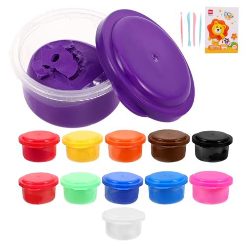 Vaguelly 1 Set Ton-Set für Kinder: Modelliermasse in 12 Farben mit Werkzeugen – Bastelbedarf für Kinder – Leicht zu Formen und zu reinigen für Heimwerker- und Schulprojekte Vaguelly 1 Set Ton-Set für Kinder: Modelliermasse in 12 Farben mit Werkzeugen – Bastelbedarf für Kinder – Leicht zu Formen und zu reinigen für Heimwerker- und Schulprojekte von Vaguelly