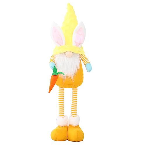 Vaguelly 1 Stück Karottenpuppe entzückendes Puppenspielzeug dekoratives filigranes Party-Accessoire Puppe zum Thema Ostern Osterparty-Ornament Stoff Yellow von Vaguelly