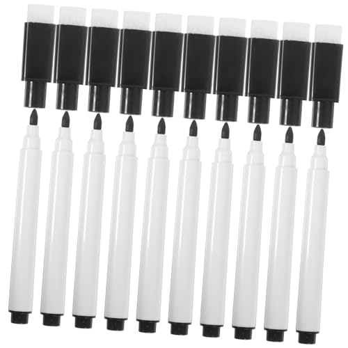 Vaguelly 10 Feine Whiteboard Stifte Auswischstift Trocken Abwischbare Tafelmarker Punktmarker Leuchttafel Magnetische Kacheln Löschbare Stifte Weißer Radiergummi Trocken von Vaguelly