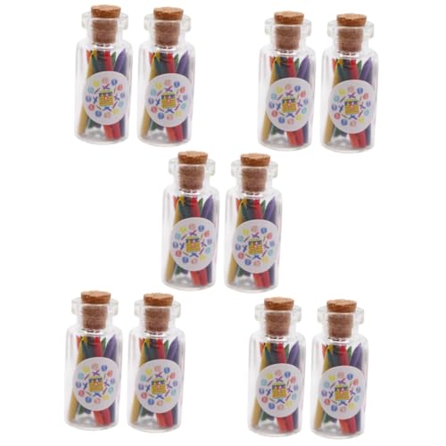 Vaguelly 10 Sätze Miniatur Wachsmalstifte für Puppenhaus Bunte Dekorative Modelle für Kreative Spielszenen und Diy Projekte für Miniaturmöbel und Accessoires Vaguelly 10 Sätze Miniatur Wachsmalstifte für Puppenhaus Bunte Dekorative Modelle für Kreative Spielszenen und Diy Projekte für Miniaturmöbel und Accessoires von Vaguelly