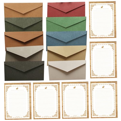 Vaguelly 10 Sätze Teiliges Bunte Grußumschläge mit Weißem Streifen Papier Kompakt Vielseitig für Hochzeit Geburtstag Einladungen Retro Design als Kartenhalter und Einladungskartenumschläge Vaguelly 10 Sätze Teiliges Bunte Grußumschläge mit Weißem Streifen Papier Kompakt Vielseitig für Hochzeit Geburtstag Einladungen Retro Design als Kartenhalter und Einladungskartenumschläge von Vaguelly