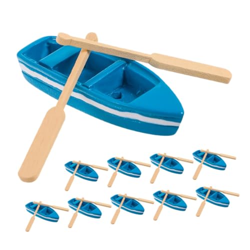 Vaguelly 10 Satz Miniaturisierte Bootfiguren mit Ruder Nautische Modellschiffe für DIY Mikro Landschaftsdekoration Tischdeko und Kreative Bastelaccessoires Vaguelly 10 Satz Miniaturisierte Bootfiguren mit Ruder Nautische Modellschiffe für DIY Mikro Landschaftsdekoration Tischdeko und Kreative Bastelaccessoires von Vaguelly
