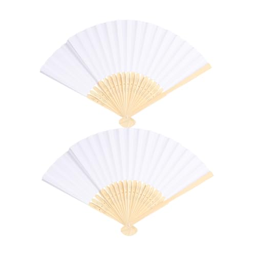 Vaguelly 10 Stück Faltbare Handfächer Weiß Blanko DIY Papierfächer für Malen und Gestalten für Partys und Kreative Bastelprojekte Vaguelly 10 Stück Faltbare Handfächer Weiß Blanko DIY Papierfächer für Malen und Gestalten für Partys und Kreative Bastelprojekte von Vaguelly
