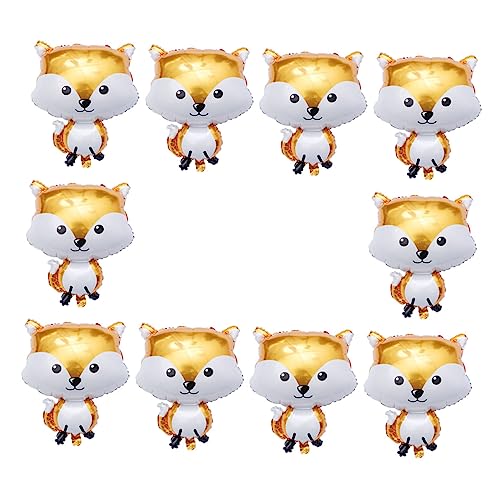 Vaguelly 10 Stück Fuchs Ballon Partyzubehör Luftballons Mit Tiermotiv Füchse Folienballons Tiger Folienballons Cartoon Tier Ballons Aluminium Folienballons Tier Folienballon Vaguelly 10 Stück Fuchs Ballon Partyzubehör Luftballons Mit Tiermotiv Füchse Folienballons Tiger Folienballons Cartoon Tier Ballons Aluminium Folienballons Tier Folienballon von Vaguelly