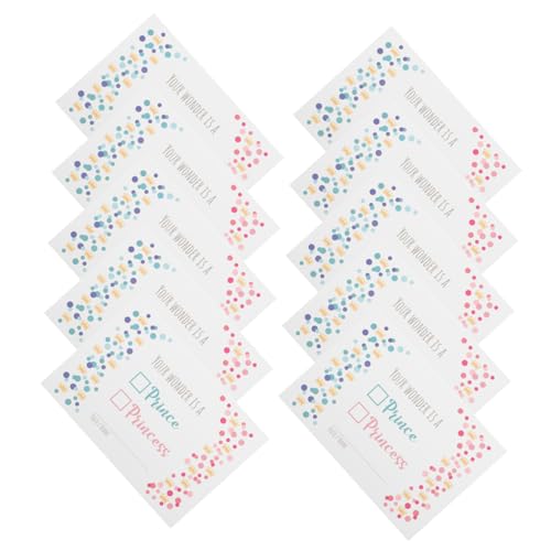 Vaguelly 10 Stück Geschlecht Enthüllung Karten Glückwunschkarten für Shower Einladungen für Jungen und Mädchen Feierlichkeiten Kreative und Praktische Karten aus Hochwertigem Vaguelly 10 Stück Geschlecht Enthüllung Karten Glückwunschkarten für Shower Einladungen für Jungen und Mädchen Feierlichkeiten Kreative und Praktische Karten aus Hochwertigem von Vaguelly