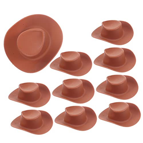 Vaguelly 10 Stück Mini-cowboyhut Party Cowboy-Hut Hüte Rosafarbener Cowboyhut Mini-Hut Cowboyhut Für Unisex Hutverzierung Miniatur-puppenhut Kleine Hütchen Zum Basteln Brown Plastik Vaguelly 10 Stück Mini-cowboyhut Party Cowboy-Hut Hüte Rosafarbener Cowboyhut Mini-Hut Cowboyhut Für Unisex Hutverzierung Miniatur-puppenhut Kleine Hütchen Zum Basteln Brown Plastik von Vaguelly
