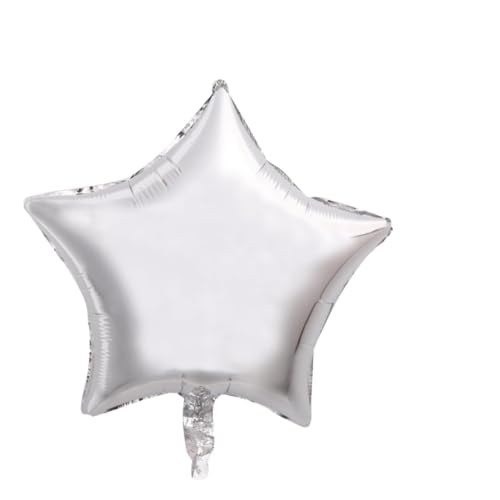 Vaguelly 10 Stück Silber Folienballons Fünf Zackiger Stern Partydeko Wiederverwendbar Für Valentinstag Hochzeit Geburtstag Feier Helium und Luftbefüllbar Vaguelly 10 Stück Silber Folienballons Fünf Zackiger Stern Partydeko Wiederverwendbar Für Valentinstag Hochzeit Geburtstag Feier Helium und Luftbefüllbar von Vaguelly