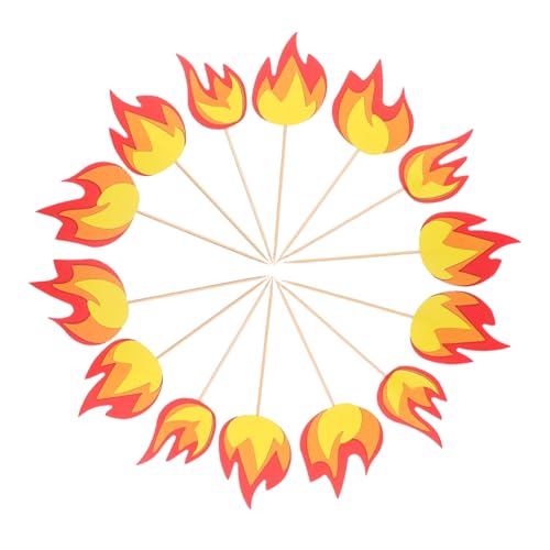 Vaguelly 10 Stück Teiliges Feuer Feuerwehrmann Cupcake Topper Detailreiche Feuerwehrfahrzeug Kuchen-deko für Kindergeburtstag Vielseitig Einsetzbar für Feuerwehr-themenparty von Vaguelly