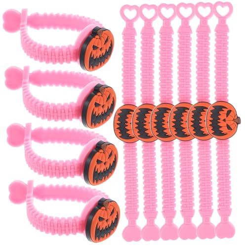 Vaguelly 10 Stück Teiliges Halloween Handgelenk Armbänder Abnehmbare Kinderarmbänder aus Sicheren Materialien Leicht und Bequem für Feiern und Dekoration von Vaguelly