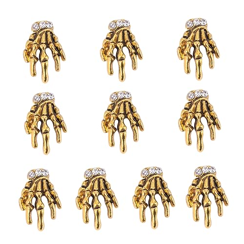 Vaguelly 10 Stück Teiliges Nagelkunst aus Langlebiger Legierung Skeletthand Design Diy Maniküre Dekoration für Nägel Fußnägel Heimdeko und Körperkunst Stilvolle Nail Art Accessoires Vaguelly 10 Stück Teiliges Nagelkunst aus Langlebiger Legierung Skeletthand Design Diy Maniküre Dekoration für Nägel Fußnägel Heimdeko und Körperkunst Stilvolle Nail Art Accessoires von Vaguelly