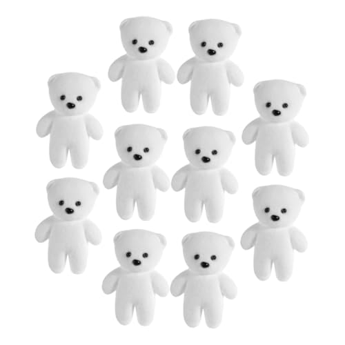 Vaguelly 10stücke Mini-plüschbärenspielzeug Aus Schaumstoff Für Diy-blumenstrauß-zubehör Und Bastelbedarf Geeignet Als Für Abschlussfeiern von Vaguelly