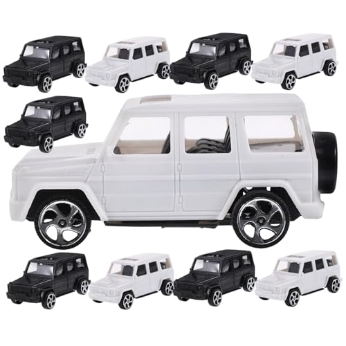 Vaguelly 10 Stück Teiliges Retro Auto Deko Figuren für Kuchen und Stabile und Langlebige Kunststoffdekoration für Geburtstagsfeiern und Kreative Gestaltung von Vaguelly