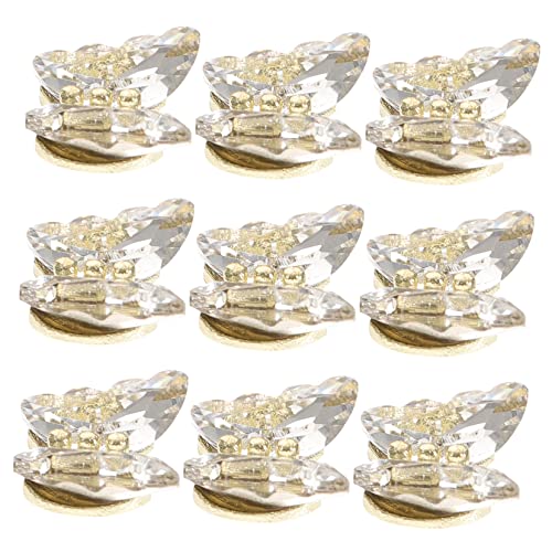 Vaguelly 10 Stück Teiliges Schmetterling Nagel Charms mit Funkelnden Strasssteinen Lebendige Nail Art Accessoires für DIY Maniküre für Partys und Festliche Anlässe Vaguelly 10 Stück Teiliges Schmetterling Nagel Charms mit Funkelnden Strasssteinen Lebendige Nail Art Accessoires für DIY Maniküre für Partys und Festliche Anlässe von Vaguelly